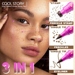Dual-Head Freckle Stamp Eyeliner Pen
