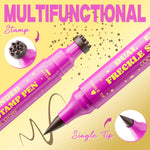Dual-Head Freckle Stamp Eyeliner Pen