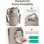 Portable Insulated Water Bottle Crossbody Bag